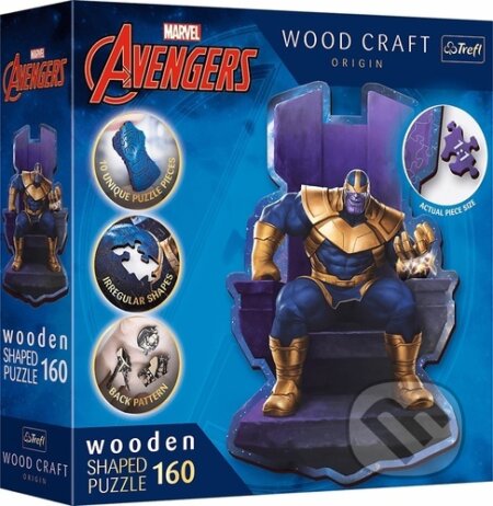 Wood Craft Origin puzzle Thanos na trůnu (160 dílků)