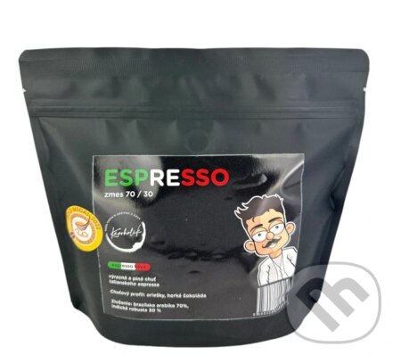 Kávoholik espresso zmes 70/30 (250g) - Brazília, India