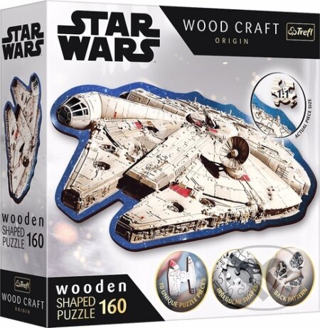 Wood Craft Origin puzzle Star Wars Millennium Falcon, Trefl, 2023