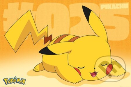 Plagát Pokémon: Pikachu Asleep (61 x 91,5 cm), Pokemon, 2021
