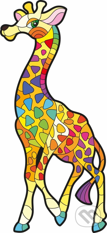 Drevené puzzle set Žirafa, far far land, 2023
