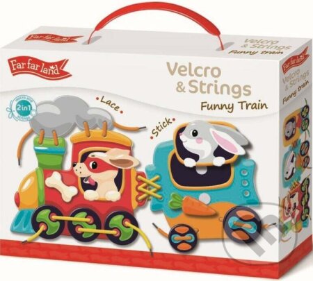 Spoločenská hra: Velcro&strings Zábavný vlak (far far land)