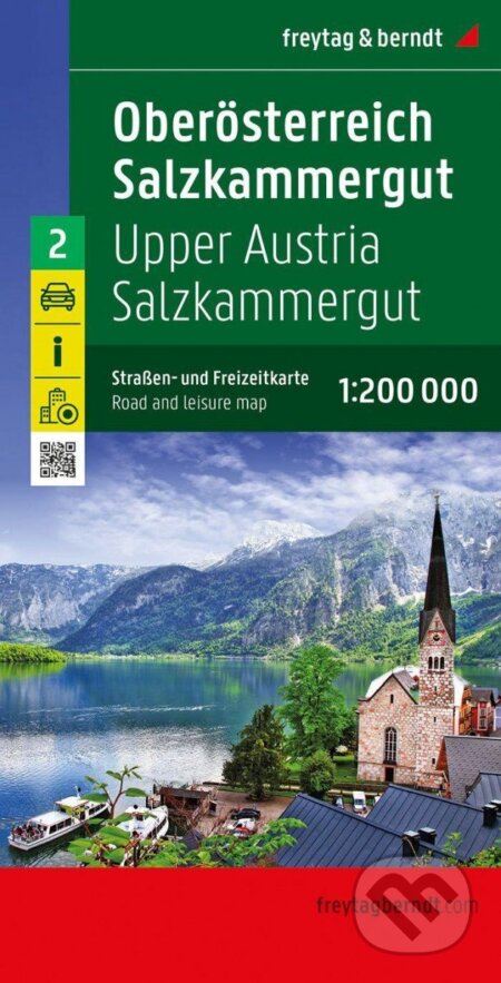 Horní Rakousko-Salzkammergut 1:200 000 / automapa, freytag&berndt, 2022