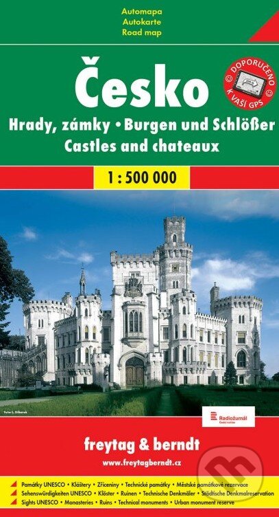 Hrady a zámky České republiky 1:500 000 (automapa), freytag&berndt, 2003
