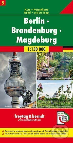Berlín-Brandenburg-Magdeburg 1:150 000 / automapa, freytag&berndt, 2019