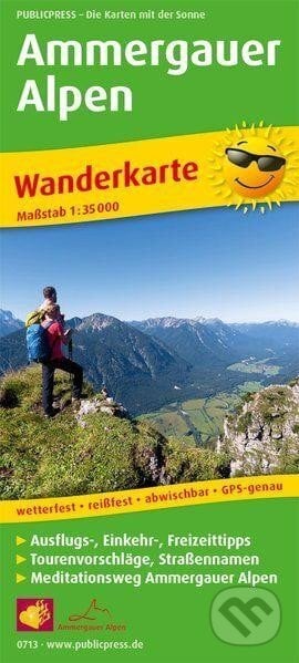 Ammergauské Alpy 1:35 000 / turistická mapa, freytag&berndt, 2018