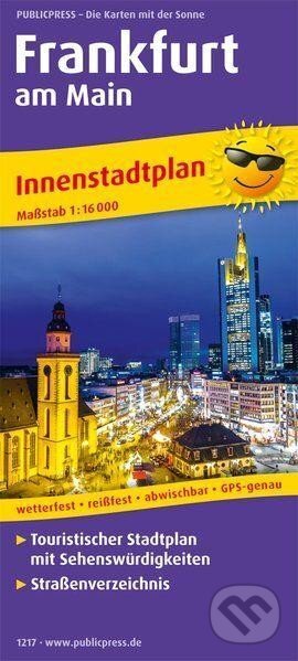 Frankfurt nad Mohanem 1:16 000 / plán města, freytag&berndt, 2017