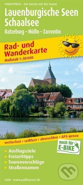 Lauenburská jezera-Schaalsee 1:50 000 / cyklistická a turistická mapa, freytag&berndt, 2019