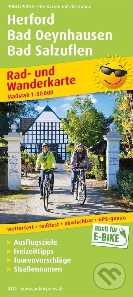 Herford, Bad Oeynhausen, Bad Salzuflen 1:50 000 / cyklistická a turistická mapa, freytag&berndt, 2019