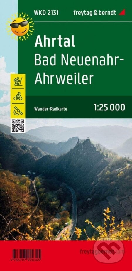 Ahr, Bad Neuenahr-Ahrweiler 1:25 000 / turistická a cykloturistická mapa, freytag&berndt, 2023
