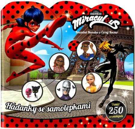 Kouzelná Beruška a Černý kocour: Hádanky se samolepkami - kniha z kategorie Omalovánky