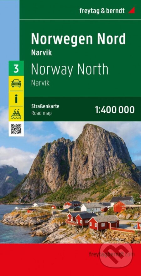 Norsko sever 1:400 000 / automapa, freytag&berndt, 2023