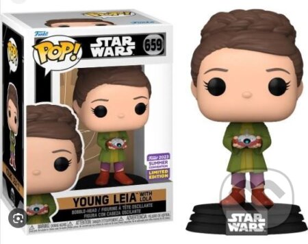 Funko POP Movie: Star Wars - Young Leia with Lola (San Diego Comic Con Shared Exclusives), Funko, 2023