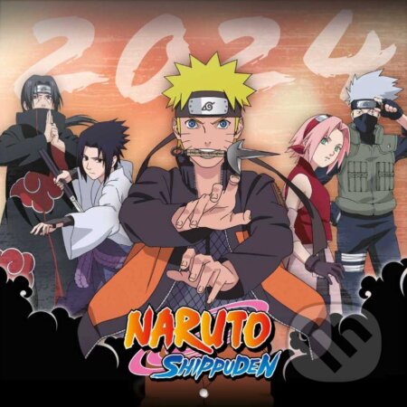 Oficiálny nástenný kalendár 2024 s plagátem Naruto, , 2023