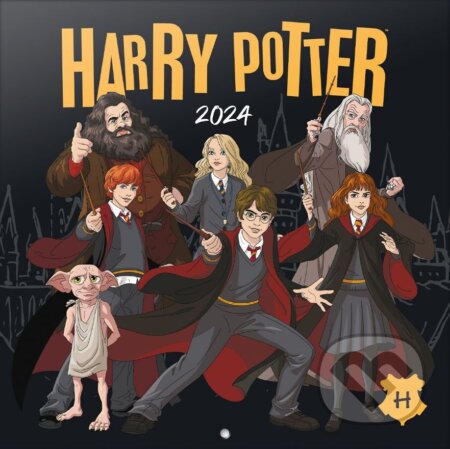 Oficiálny nástenný kalendár Harry Potter 2024 s plagátom, Harry Potter, 2023
