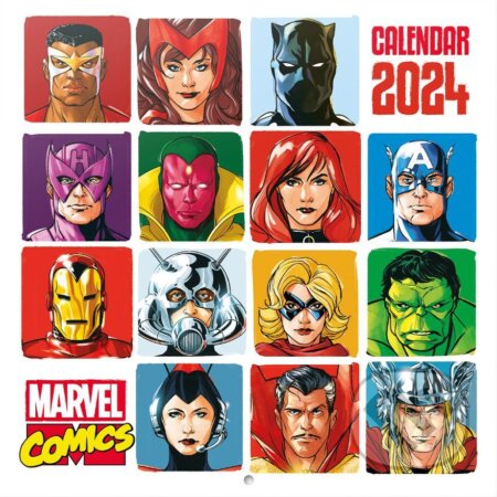 Oficiálny nástenný kalendár Marvel: Classics Comics Icons 2024 - s plagátom, , 2023
