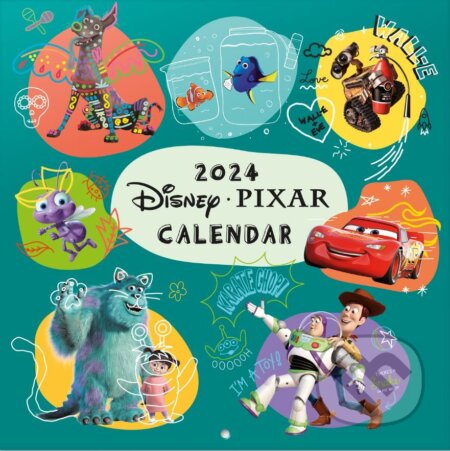 Oficiálny nástenný kalendár Disney - Pixar 2024: 16 mesiacov, , 2023