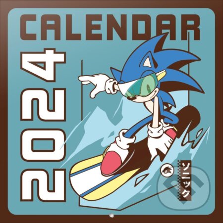Oficiálny nástenný kalendár 2024 s plagátom Nintendo - Sonic, , 2023