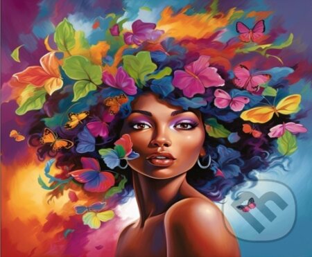 Dřevěné puzzle Květinová dívka A3