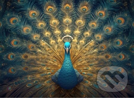 Dřevěné puzzle Páv A3