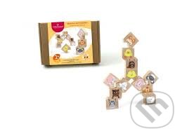 Dřevěná balanční hra domácí zvířátka