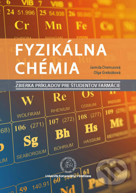 Fyzikálna chémia, Univerzita Komenského Bratislava, 2019