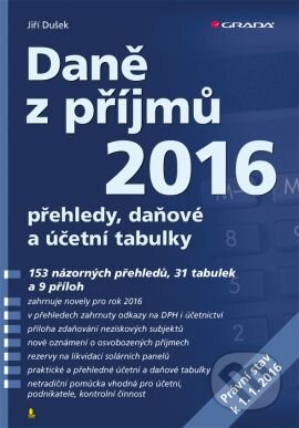 Daně z příjmů 2016 - Jiří Dušek, Grada, 2016