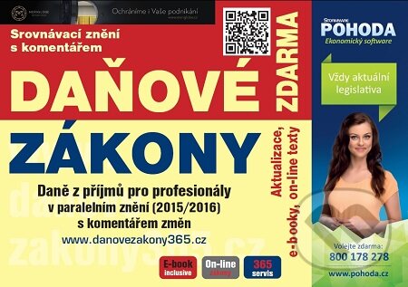 E-kniha: Daň z příjmů v paralelním znění 2015/2016 s komentářem novel (Autorský kolektív)
