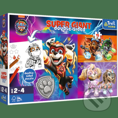 Puzzle: Trefl Puzzle 15 GIANT - Úžasný tím / Viacom PAW PATROL: THE MIGHTY MOVIE 2023 Mix 70% (Trefl). Trefl, 2023