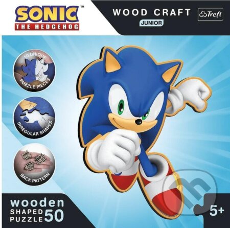 Trefl Wood craft Junior puzzle Smart Sonic 50, Trefl, 2023