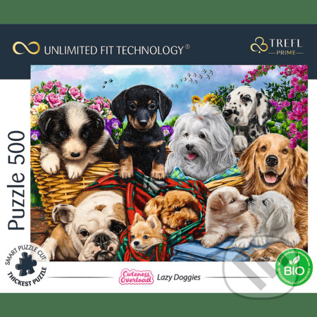 Trefl Puzzle 500 UFT - Leniví psíkovia, Trefl, 2023
