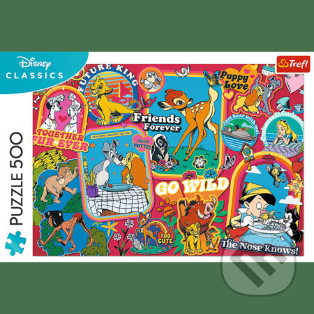 Trefl Puzzle 500 - Disney: V priebehu rokov / Disney, Trefl, 2023