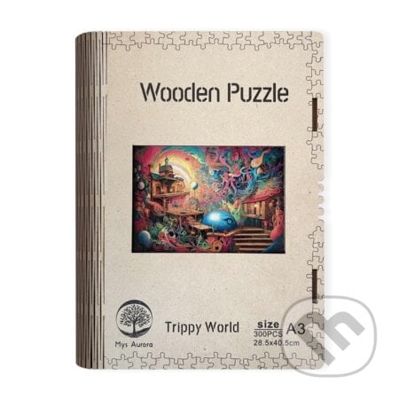 Dřěvěné puzzle/Trippy world A3, EPEE, 2023