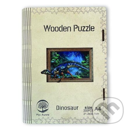 Dřěvěné puzzle/Dinosaurus A4, EPEE, 2023