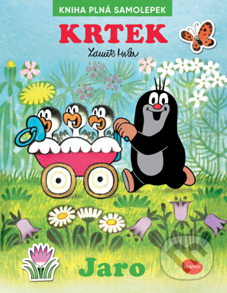 Krtek a jaro - Kniha plná samolepek - Zdeněk Miler (ilustrátor), Zdeněk Miler - kniha z kategorie Úkoly pro děti