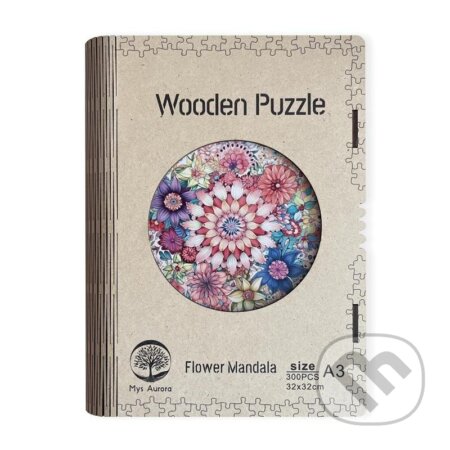 Dřěvěné puzzle/Flower Mandala A3 svítící, EPEE, 2023