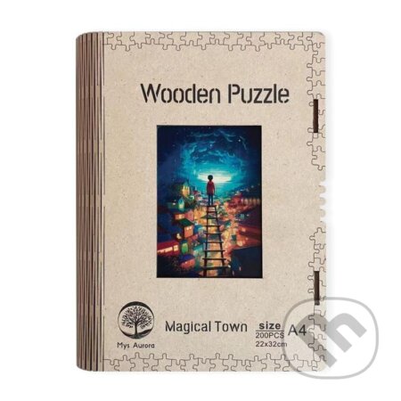 Dřěvěné puzzle/Magické město A4 svítící, EPEE, 2023