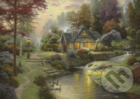 Stillwater Cottage - Thomas Kinkade - puzzle z kategorie Umělecké