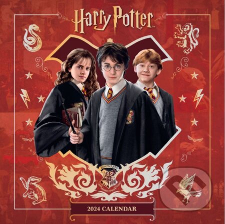 Oficiálny nástenný kalendár 2024 Harry Potter s plagátom, Harry Potter, 2023