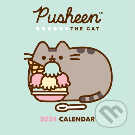 Oficiálny nástenný kalendár 2024 Pusheen s plagátom, , 2023