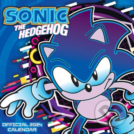 Oficiálny nástenný kalendár 2024 Sonic The Hedgehog s plagátom, , 2023