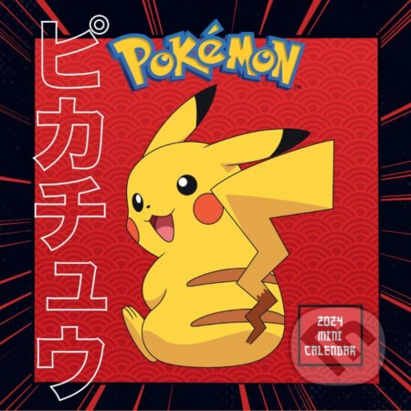 Oficiálny detský nástenný mini kalendár 2024: Pokémon s plagátom, Pokemon, 2023