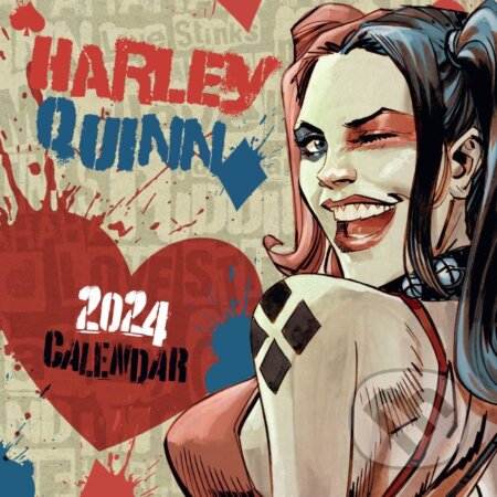 Oficiálny nástenný kalendár 2024 DC Comics: Harley Quinn s plagátom, HARLEY QUINN, 2023
