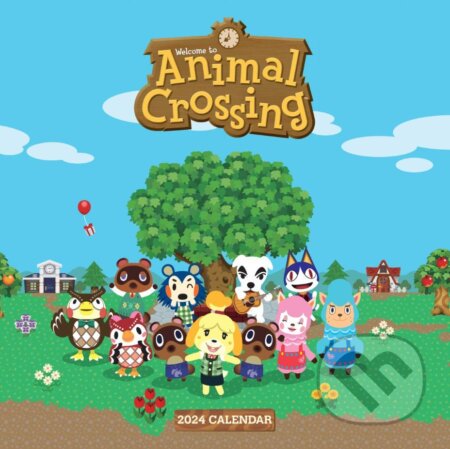 Oficiálny nástenný kalendár 2024 Nintendo: Animal Crossing s plagátom, , 2023