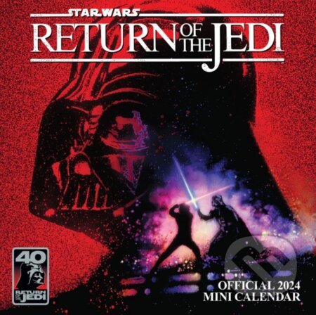 Oficiálny nástenný mini kalendár 2024 Star Wars s plagátom ()
