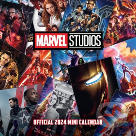 Oficiálny nástenný mini kalendár 2024: Marvel superhrdinovia s plagátom, Marvel, 2023
