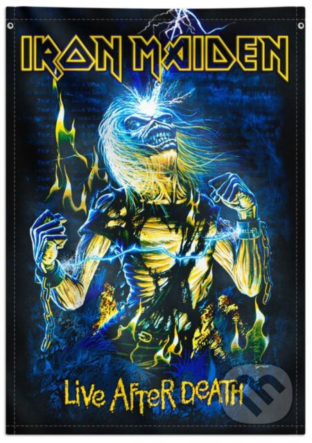 Textilný banner - vlajka na stenu Iron Maiden: Live After Death, Iron Maiden, 2023
