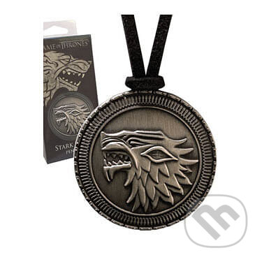 Amulet Game of Thrones - znak Starkov De Luxe, Noble Collection, 2023