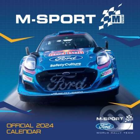 Oficiálny nástenný kalendár 2024 M-Sport Ford World Rally s plagátom, , 2023