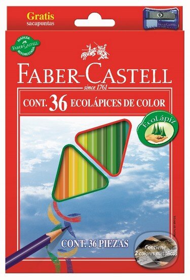 Pastelky ECO Triangular Faber Castell (36 farieb + strúhadlo)